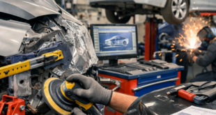 Replacing quarter panels in the smash repair shop